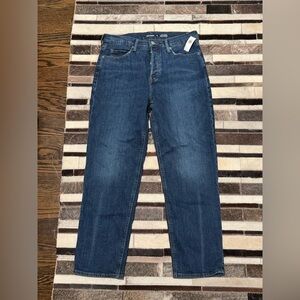 NWT Old Navy extra high-rise sky-hi straight secret slim pockets Jeans size 10